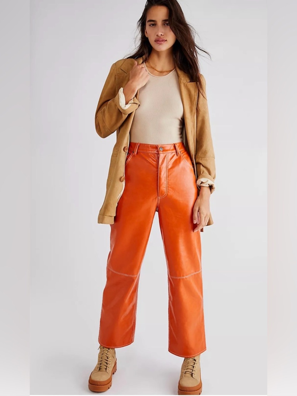 We The Free It Factor Vegan Leather Pants, NEW ($128)!